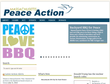 Tablet Screenshot of masspeaceaction.org